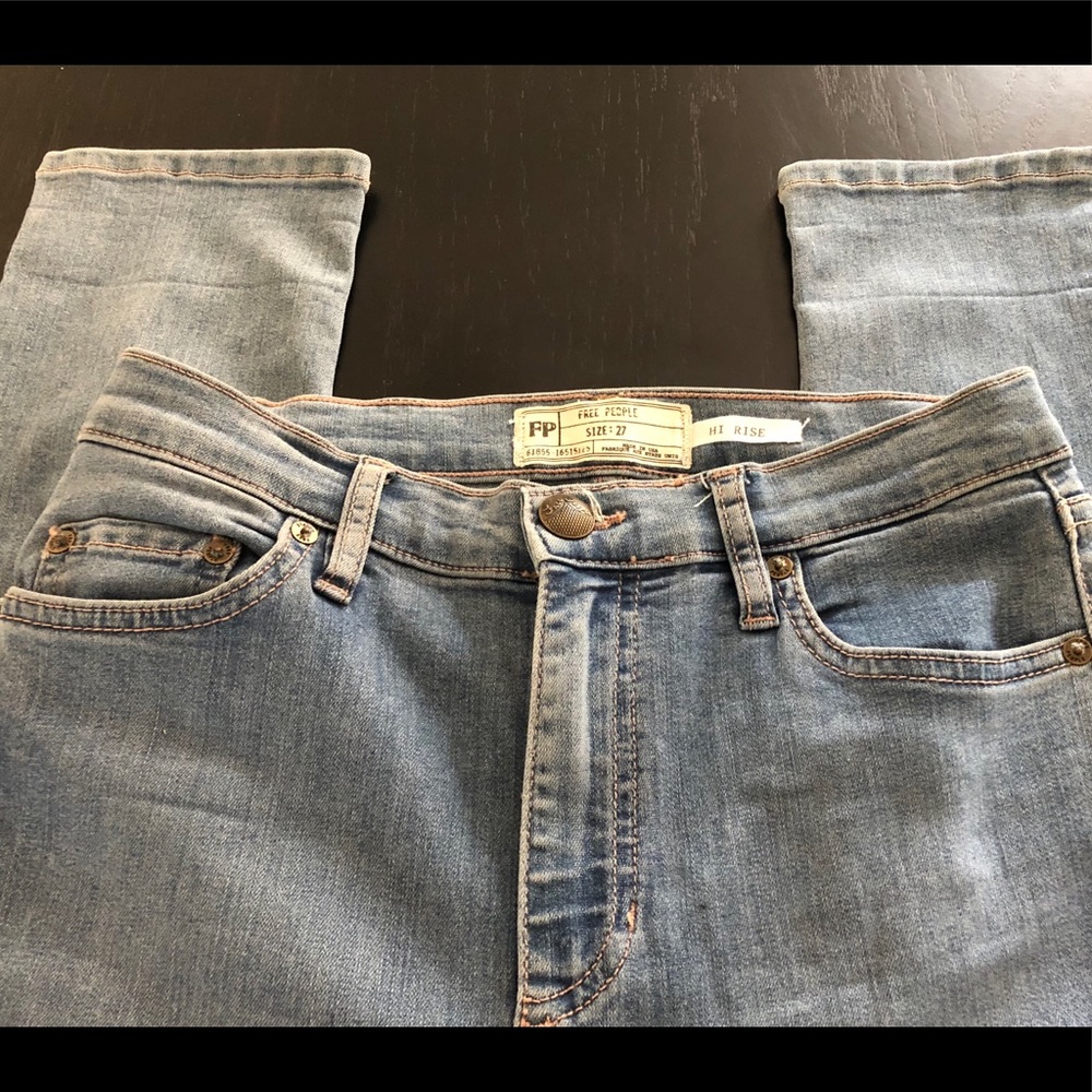 Size 27 Free People high rise jeans